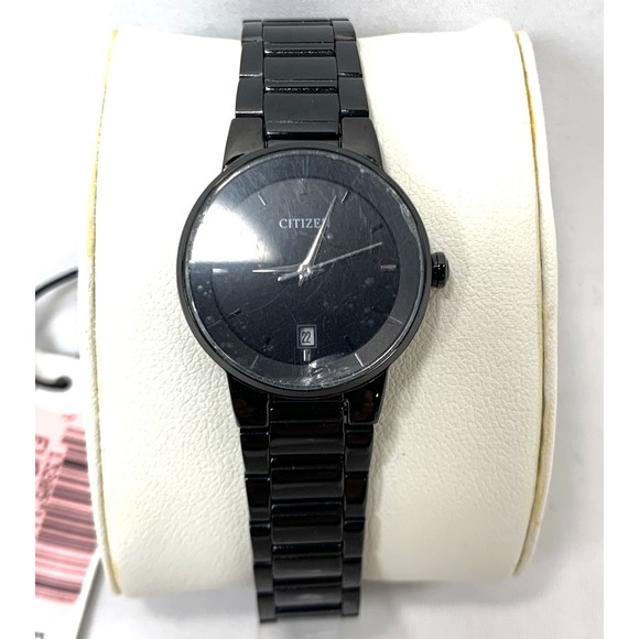 Citizen Quartz Watch Womens G011-S106877‎ Black Metal Bracelet Japan NEW BATTERY